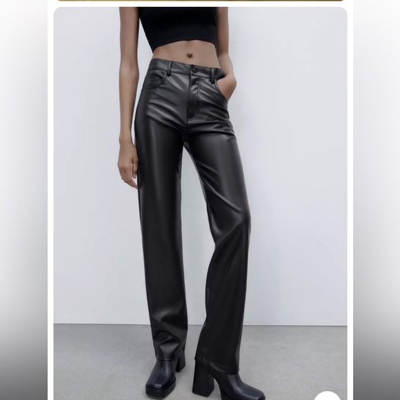 Zara leather pants - Picture 2 of 4